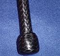 8ft Black 12 plait Classic Australian Bullwhip K